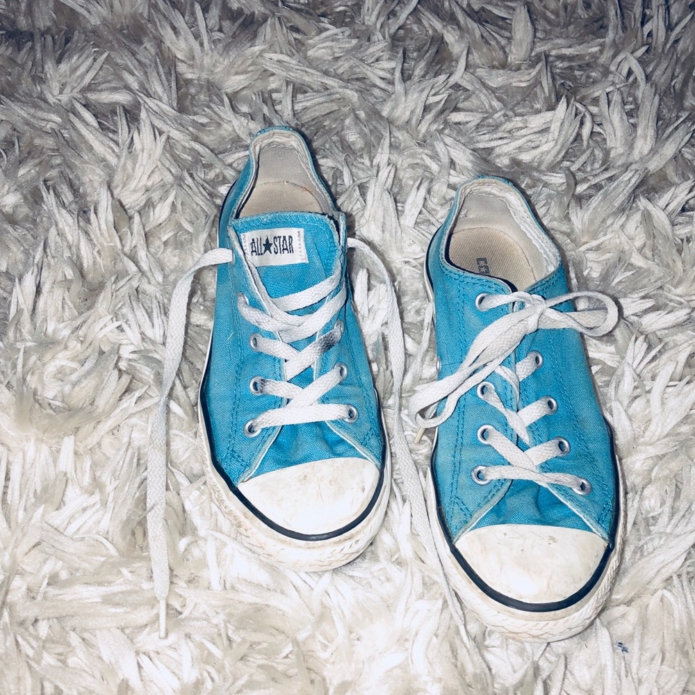 Aqua blue size 3 converse!